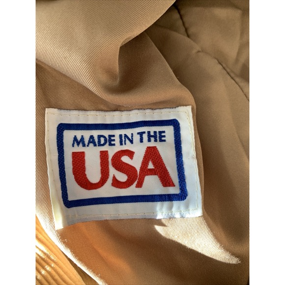 Pioneer Wear Coat Mens Western Corduroy Blazer No Size Tag Brown Jacket USA - Picture 11 of 12